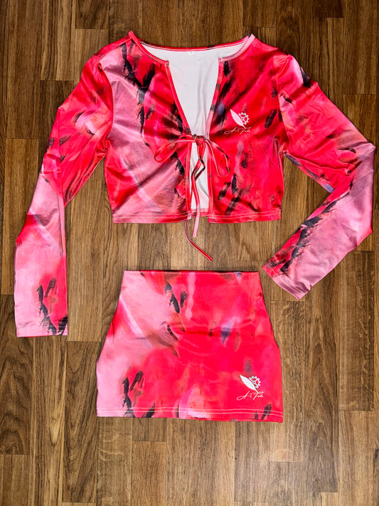 LE-BOA “Body of Art” Two Piece Skirt Set