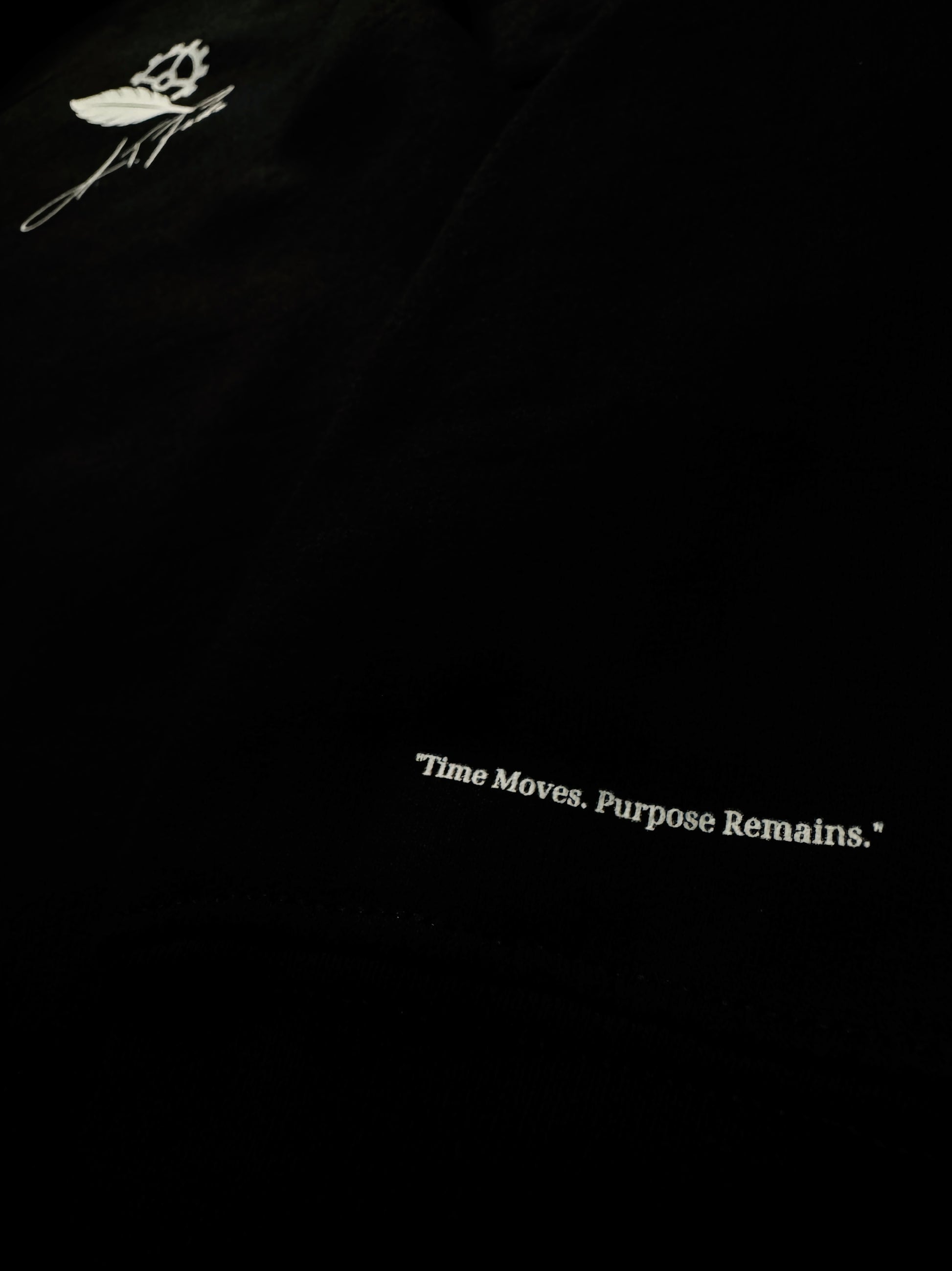 Black timeremains hoodie